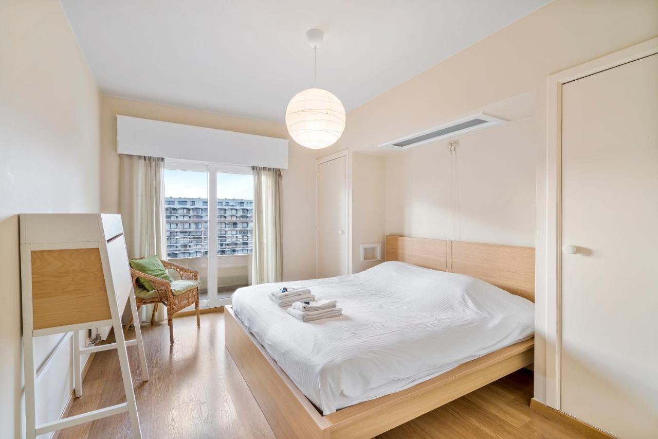 Ferienwohnung Zonnig Familie App Op Zeedijk Met Zeezicht Voor 6P Ostende Exterior foto